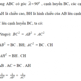 tim hieu ve he thuc luong trong tam giac